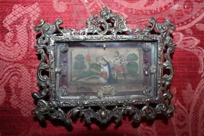 Extreme Rare Theca And Engraving Of The 