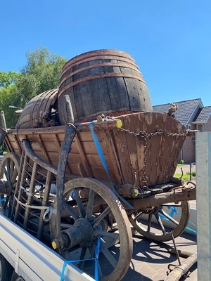 Farm Wagon en Wood , Hungary 19 th century