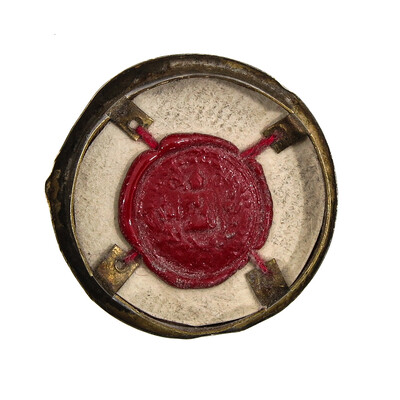 1  First Class Reliquary - Relic Ex Ossibus St. Mary Magdalena With Original Document