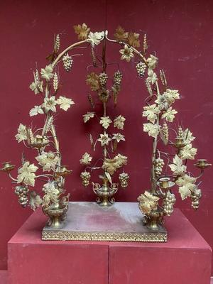 Floral Exposition-Throne en Brass / Bronze / Gilt, France 19th century ( anno 1875 )