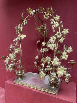 Floral Exposition-Throne en Brass / Bronze / Gilt, France 19th century ( anno 1875 )
