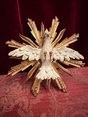 1   Fully Hand - Carved Dove ( Holy Spirit )
