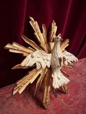 1   Fully Hand - Carved Dove ( Holy Spirit )