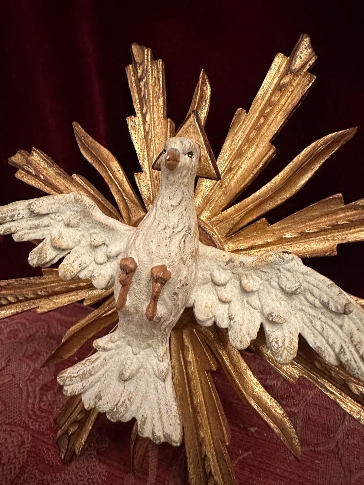 1   Fully Hand - Carved Dove ( Holy Spirit )
