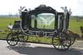 Funeral Carriage en wood polychrome, Hungary 19th century