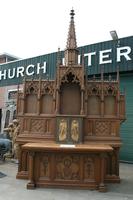 Altar style gothic en wood , Dutch 19th century