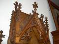 Altar style GOTHIC en WOOD OAK, BELGIUM 19th century