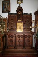 Altar style Gothic en wood oak, Belgium 19 th century