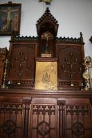 Altar style Gothic en wood oak, Belgium 19 th century