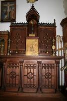 Altar style Gothic en wood oak, Belgium 19 th century