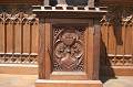 Altar style Gothic en Oak wood, Belgium 19 th century
