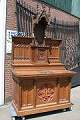 Altar style Gothic en Oak wood, Belgium 19 th century