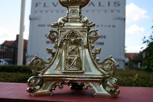 Altar - Cross style Gothic en BRONZE, France 19th century