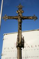 Altar - Cross style Gothic en Bronze, France 19th century