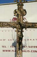 Altar - Cross style Gothic en Bronze, France 19th century