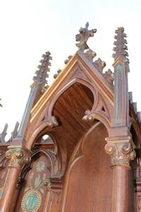Altar Sold ! style gothic en Oak wood, France 19th century