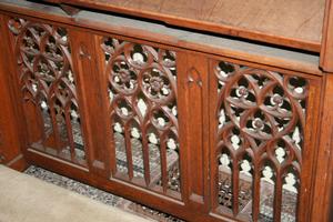 Communion - Kneeler style gothic en OAK, Dutch 19th century