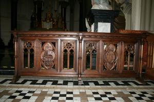 Communion - Kneeler style gothic en OAK, Dutch 19th century (1870)