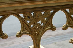 Communion Rail style gothic en BRONZE / BRASS, belgium 19 th century