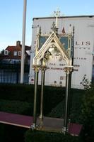 Exposition Chapel style Gothic en Brass / Bronze , France 19th century