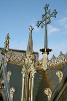 Exposition Chapel style Gothic en Brass / Bronze , France 19th century