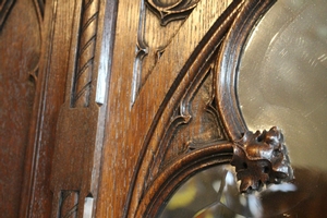 Hall Furniture style Gothic en wood oak, France 19th century