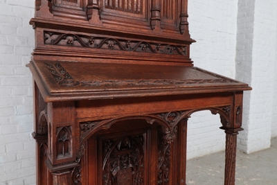 Kneeler  style Gothic en Oak Wood, France 19th century