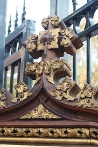 Mirror style gothic en wood, France 19th century