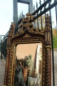 Mirror style gothic en wood, France 19th century
