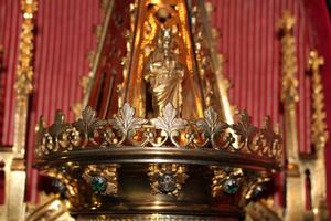 Monstrance style gothic en Brass / Bronze, Belgium 19th century