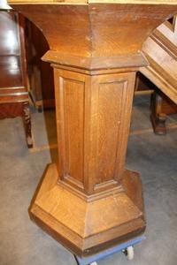 Pulpit style gothic en Oak wood, France 19th century