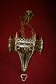 Sanctuary Lamp style gothic en bronze, France 19th century