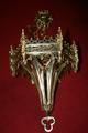 Sanctuary Lamp style gothic en bronze, France 19th century