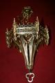 Sanctuary Lamp style gothic en bronze, France 19th century