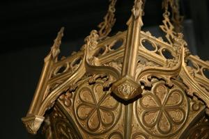 Sanctuary Measures Are Without Chain style Gothic en Brass / Bronze , France 19th century