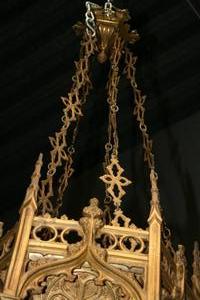 Sanctuary Measures Are Without Chain style Gothic en Brass / Bronze , France 19th century