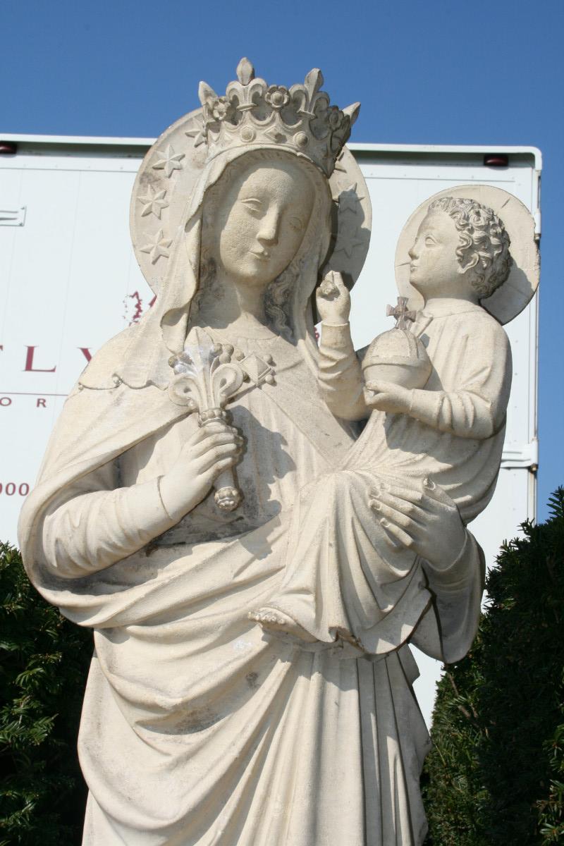 1 gothic St Mary Statue