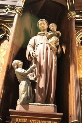 Altar style Gothic - style en wood oak, Belgium 19th century