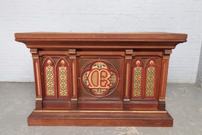 Altar  style Gothic - style en Oak Wood, France 19th century