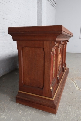 Altar  style Gothic - style en Oak Wood, France 19th century