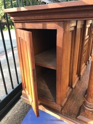 Altar style Gothic - style en Oak wood, Belgium 19th century ( anno 1875 )