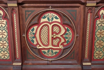 Altar  style Gothic - style en Oak Wood, France 19th century