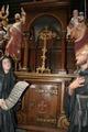 Altar style Gothic - style en Oak wood, Belgium 19th century