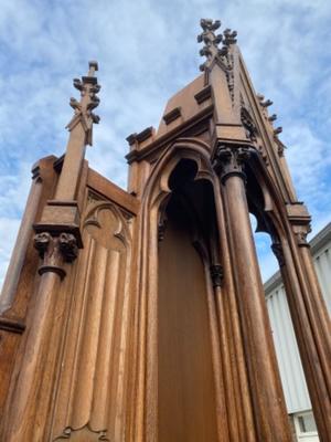 Altar style Gothic - Style en Oak Wood, BELGIUM 19 th century ( Anno 1865 )