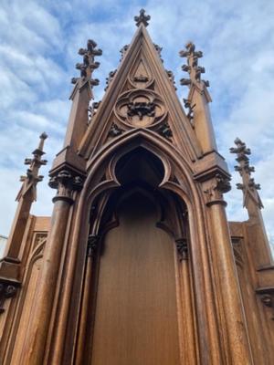 Altar style Gothic - Style en Oak Wood, BELGIUM 19 th century ( Anno 1865 )