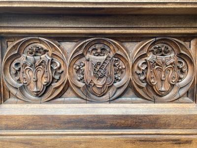 Altar style Gothic - Style en Oak Wood, BELGIUM 19 th century ( Anno 1865 )