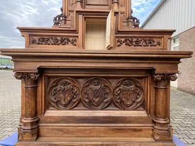 Altar style Gothic - Style en Oak Wood, BELGIUM 19 th century ( Anno 1865 )