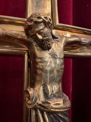 Altar - Cross style Gothic - Style en Bronze, Belgium  19 th century ( Anno 1885 )