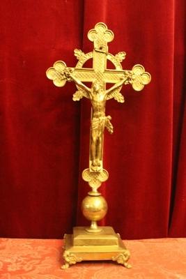 Altar - Cross style Gothic - style en Bronze / Gilt, France 19th century