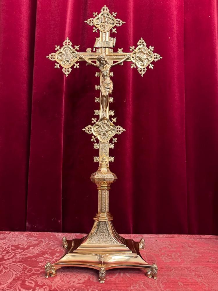 1 Gothic - Style Altar - Cross By : J. Van Roosmalen, Utrecht Netherlands